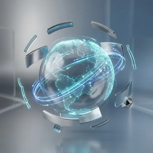 Global network of clients and enterprise routing architecture