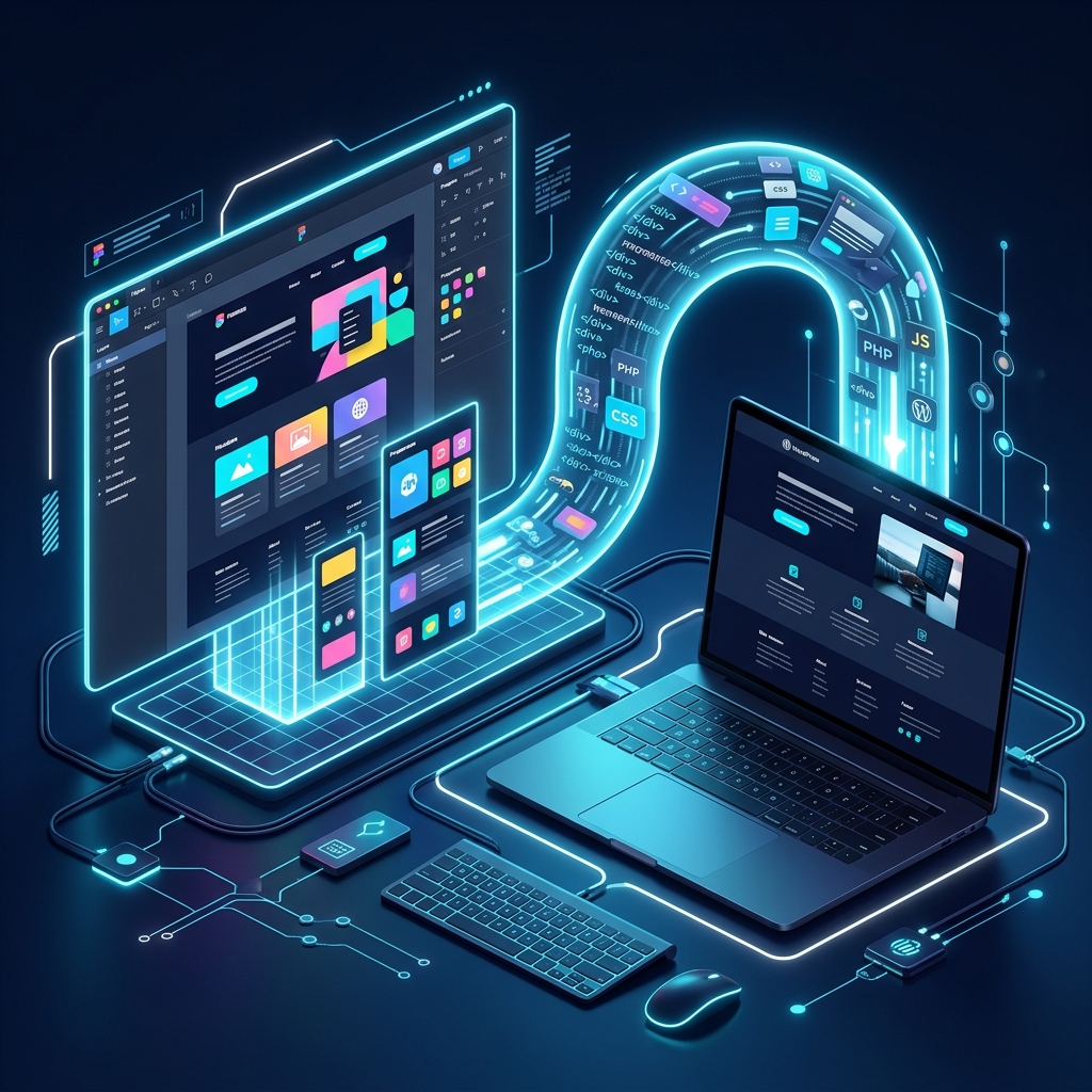 3D Custom Theme Development isometric UI