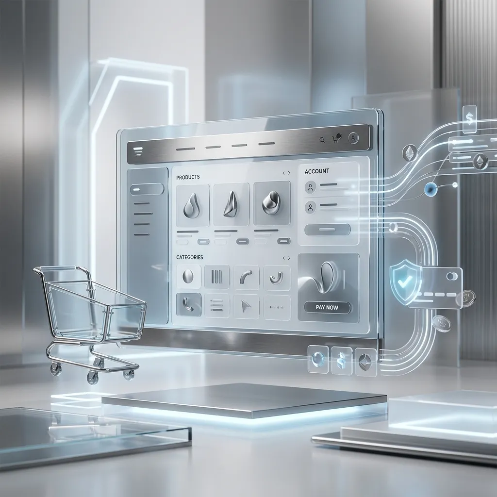 3D digital storefront and secure checkout payments.